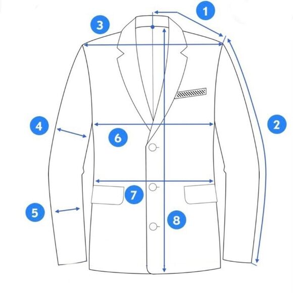 Mattarazi Uomo Wool & Cashmere Pinstripe Venezia Blazer 48 - Picture 9 of 9